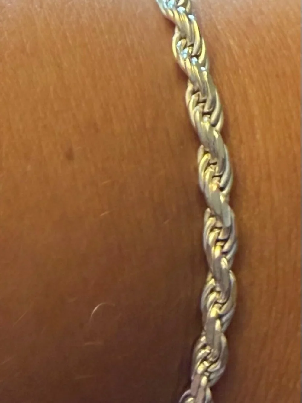 925 Sterling silver rope bracelet 8